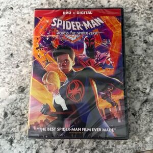 Spider-Man Across The Spider-Verse DVD + Digital New‎ Sealed Action Movie